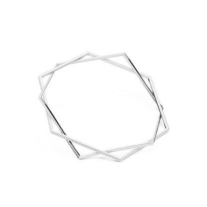 Round Bangle Lab Grown Diamond Bracelet