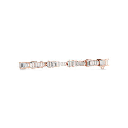 Emerald Tennis Lab Grown Diamond Bracelet