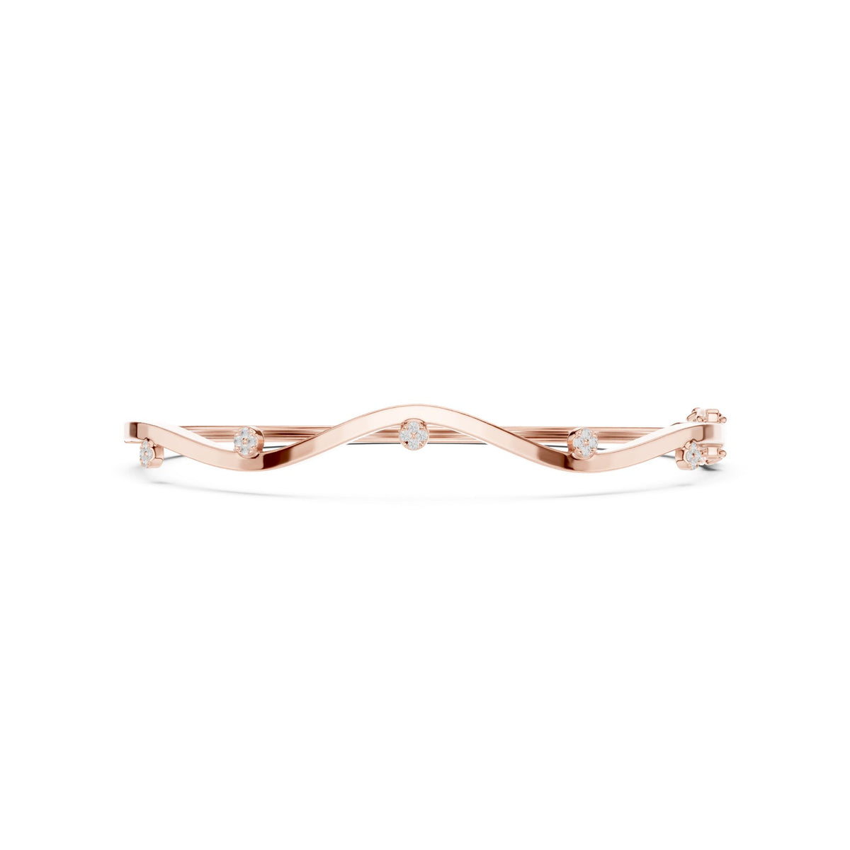 Round Bangle Lab Grown Diamond Bracelet