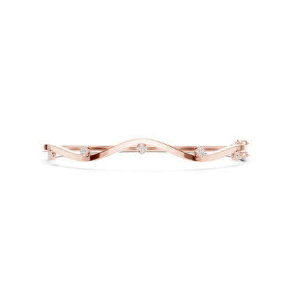 Round Bangle Lab Grown Diamond Bracelet