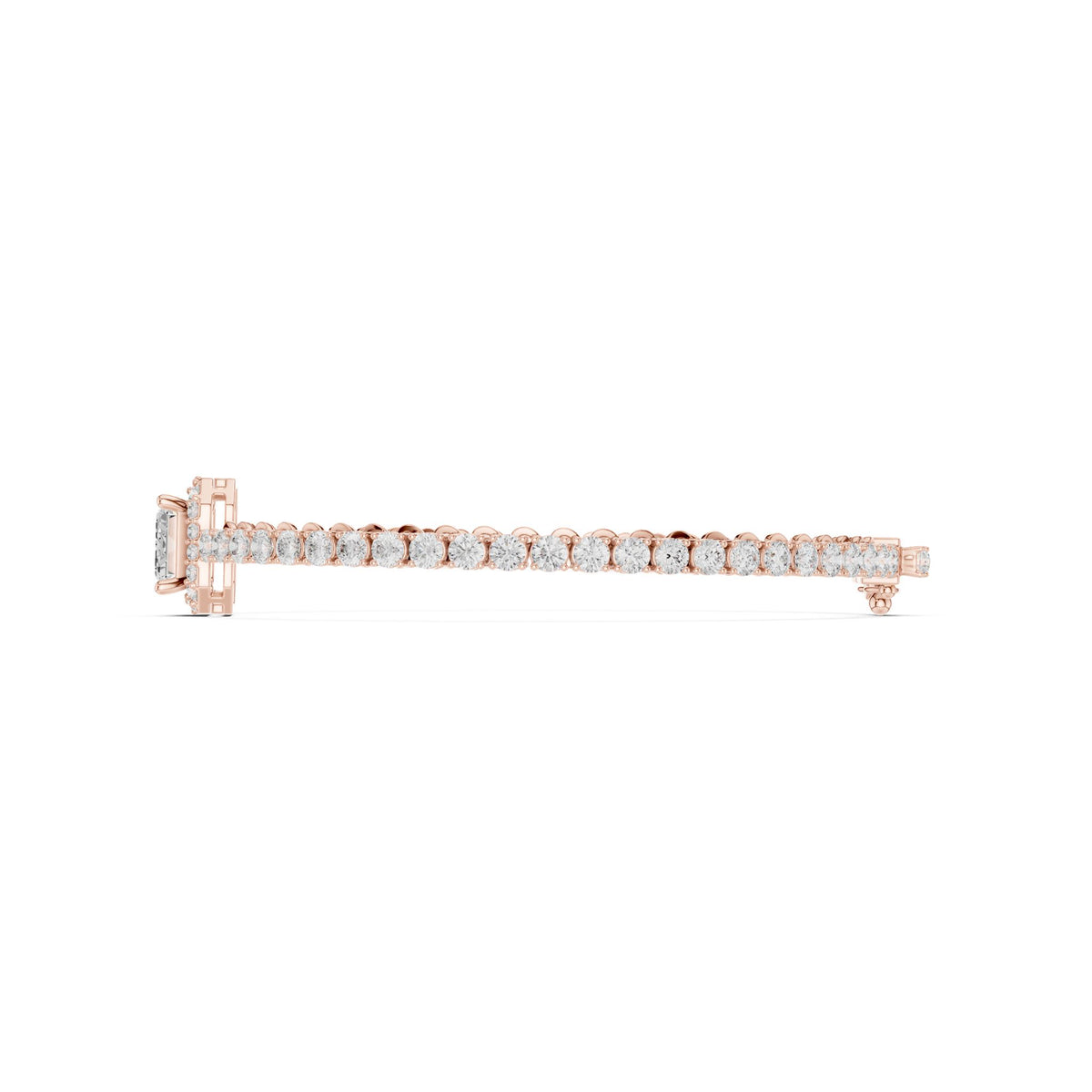 Emerald Tennis Lab Grown Diamond Bracelet