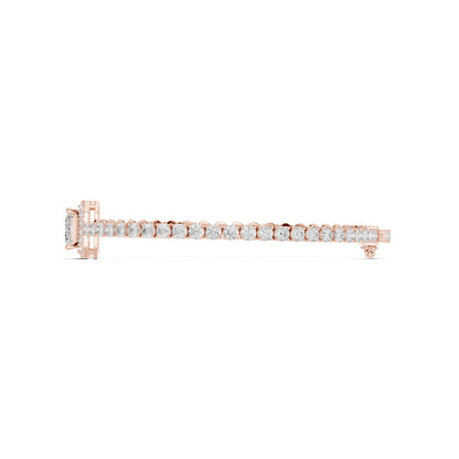 Emerald Tennis Lab Grown Diamond Bracelet