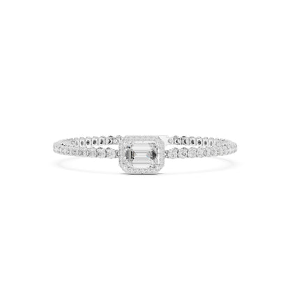 Emerald Tennis Lab Grown Diamond Bracelet