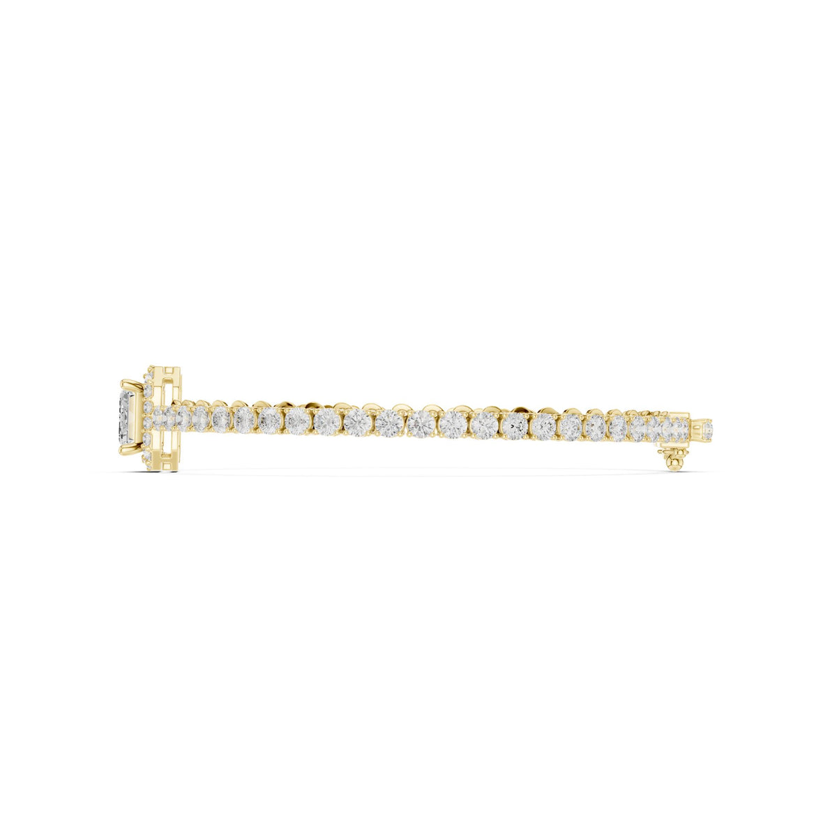 Emerald Tennis Lab Grown Diamond Bracelet