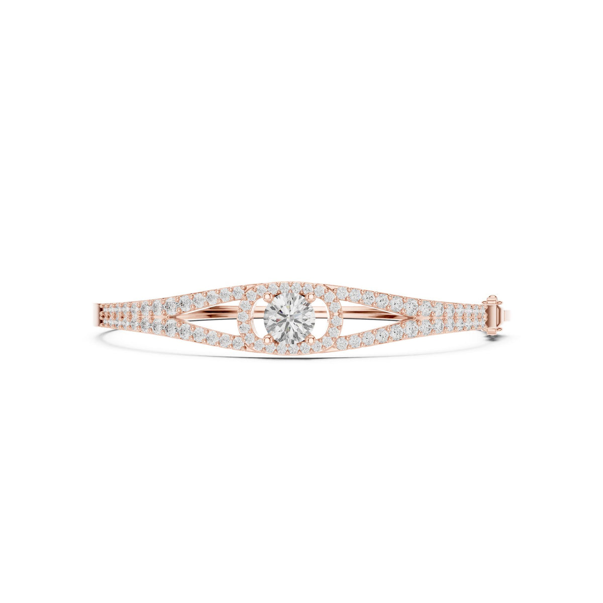Round Bangle Lab Grown Diamond Bracelet