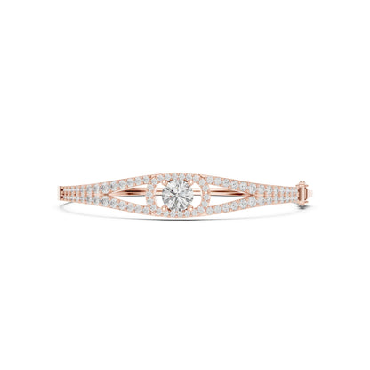 Round Bangle Lab Grown Diamond Bracelet