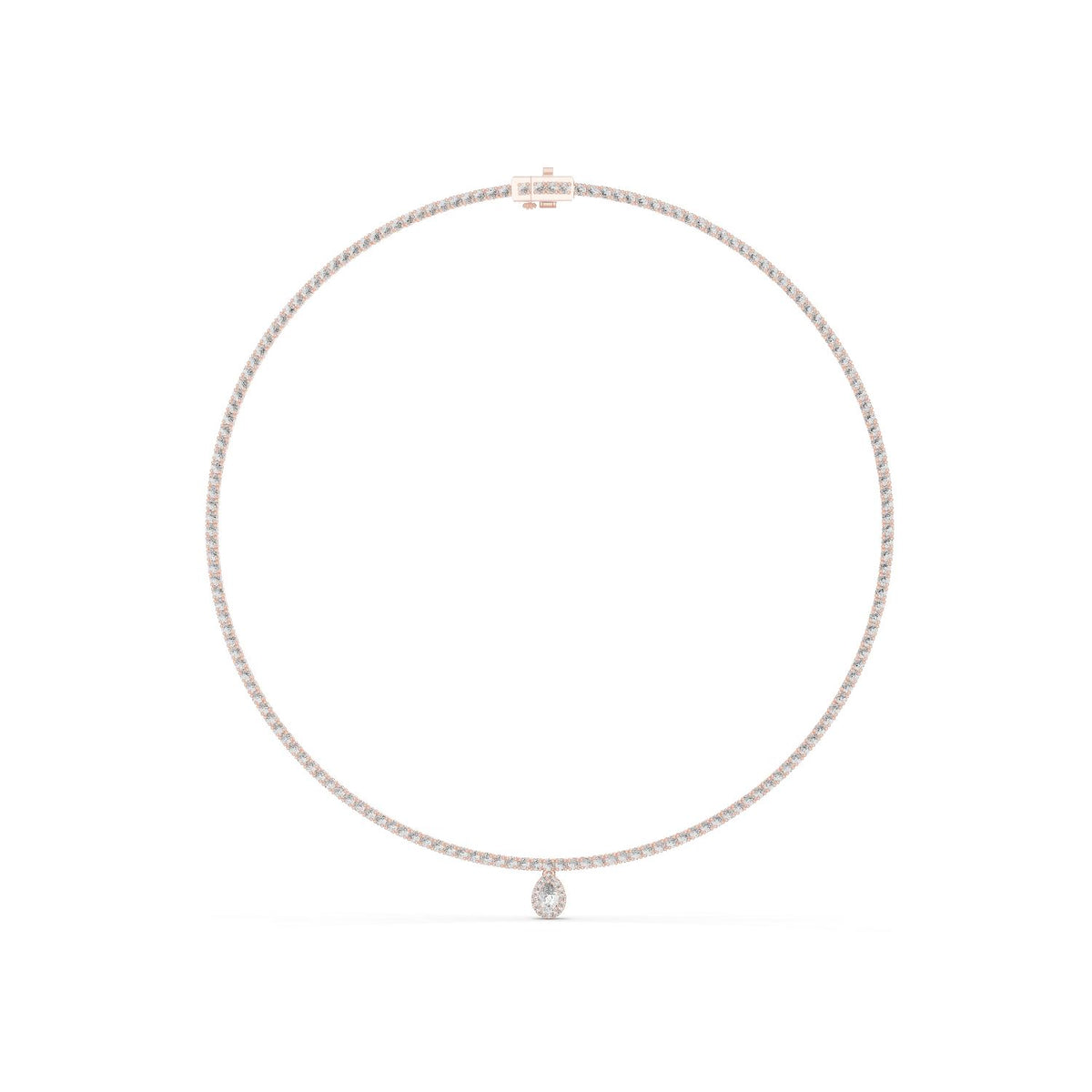 Pear Pendant Lab Grown Diamond Necklace