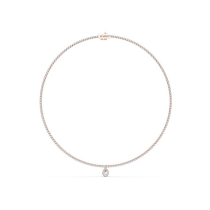 Pear Pendant Lab Grown Diamond Necklace