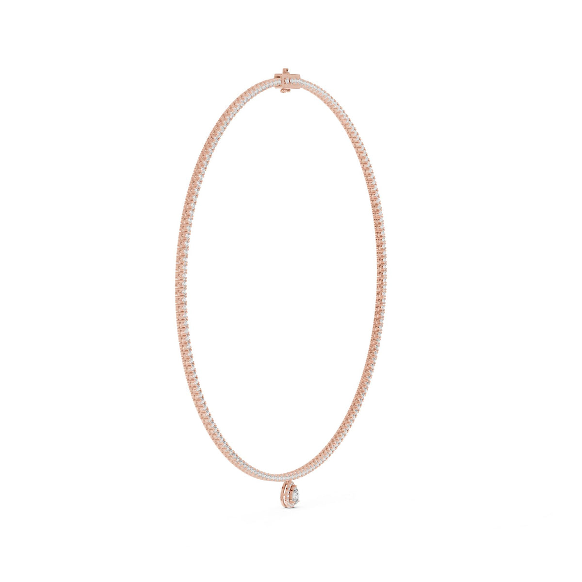 Pear Pendant Lab Grown Diamond Necklace