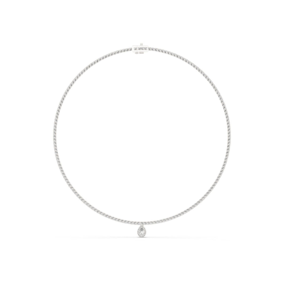 Pear Pendant Lab Grown Diamond Necklace