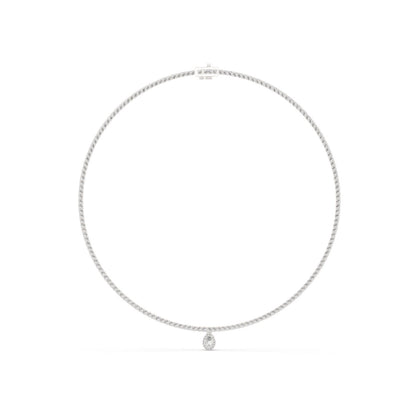 Pear Pendant Lab Grown Diamond Necklace