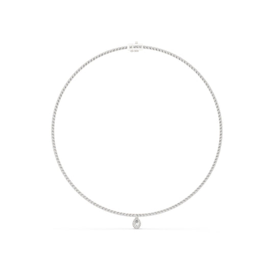 Pear Pendant Lab Grown Diamond Necklace