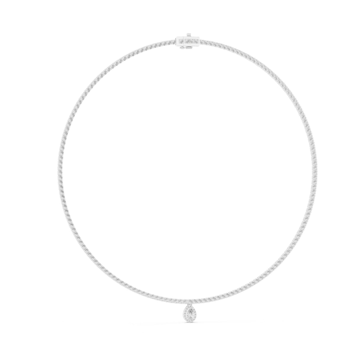 Pear Pendant Lab Grown Diamond Necklace