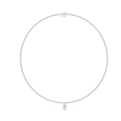 Pear Pendant Lab Grown Diamond Necklace
