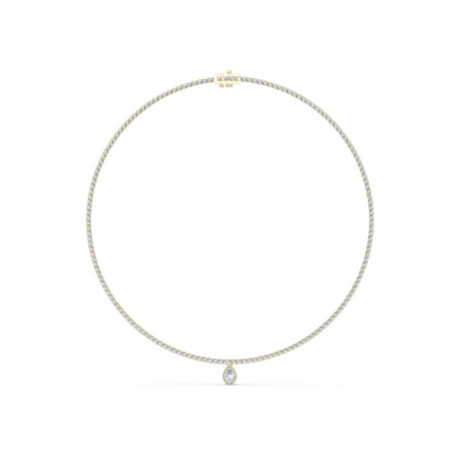 Pear Pendant Lab Grown Diamond Necklace