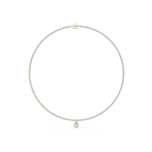 Pear Pendant Lab Grown Diamond Necklace