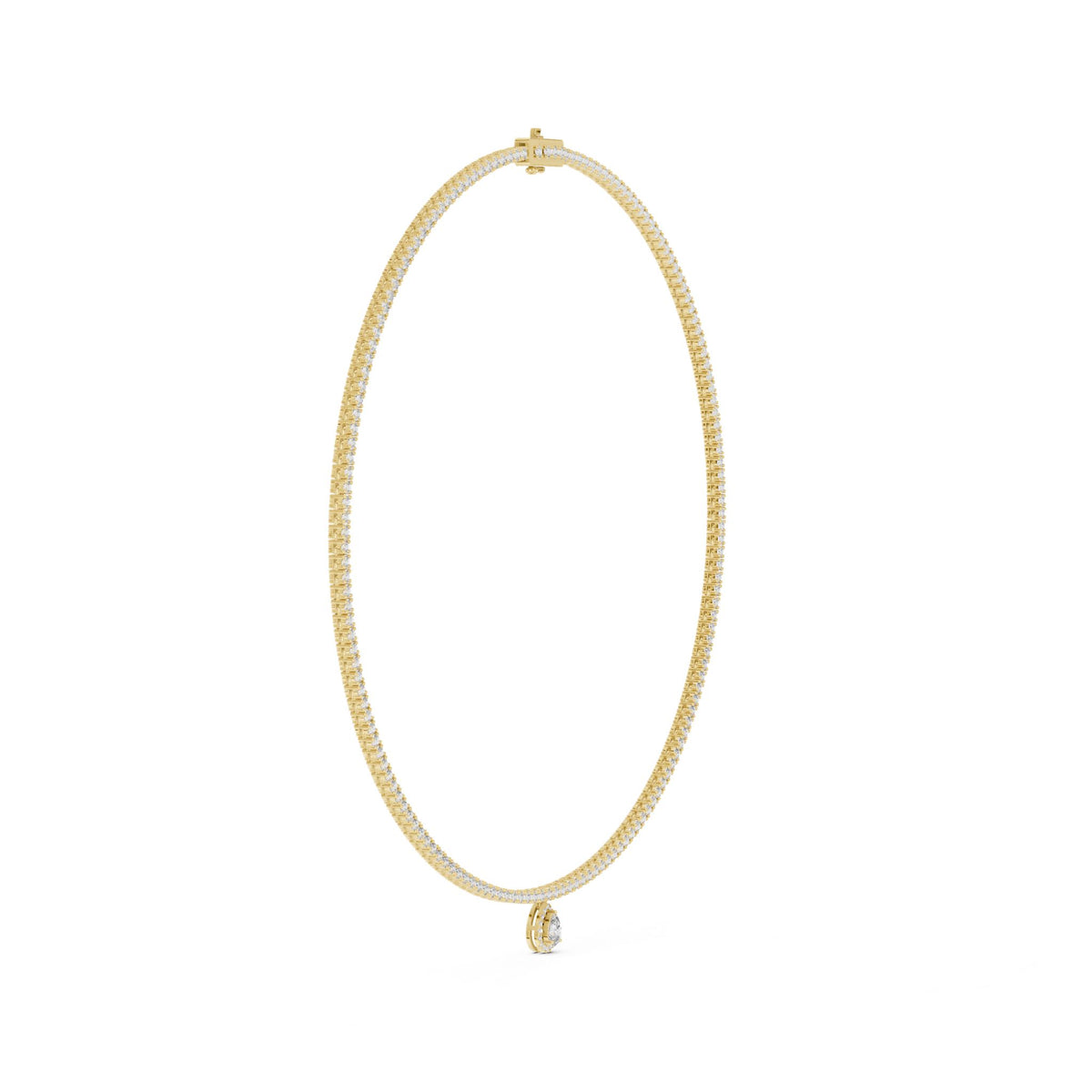 Pear Pendant Lab Grown Diamond Necklace