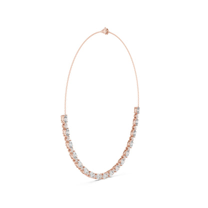 Oval Riviera Lab Grown Diamond Necklace