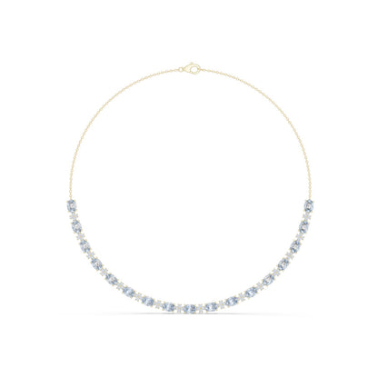Oval Riviera Lab Grown Diamond Necklace
