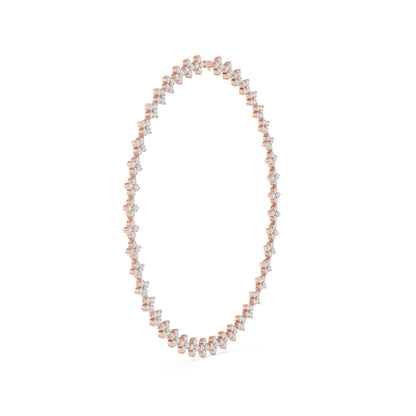 Round Cluster Lab Grown Diamond Necklace