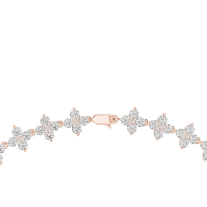 Round Cluster Lab Grown Diamond Necklace