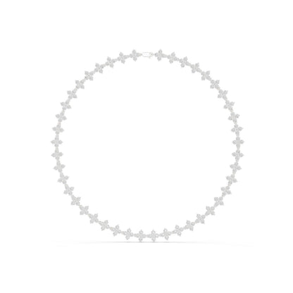Round Cluster Lab Grown Diamond Necklace