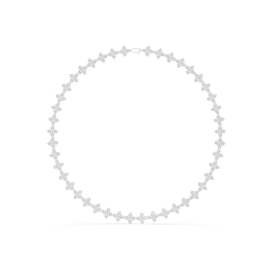Round Cluster Lab Grown Diamond Necklace