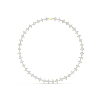 Round Cluster Lab Grown Diamond Necklace