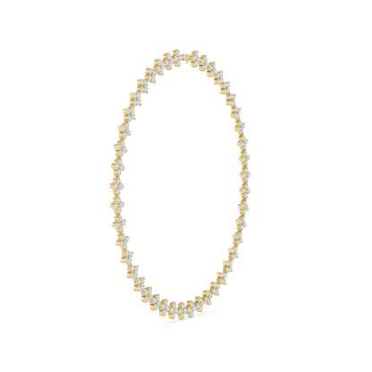 Round Cluster Lab Grown Diamond Necklace
