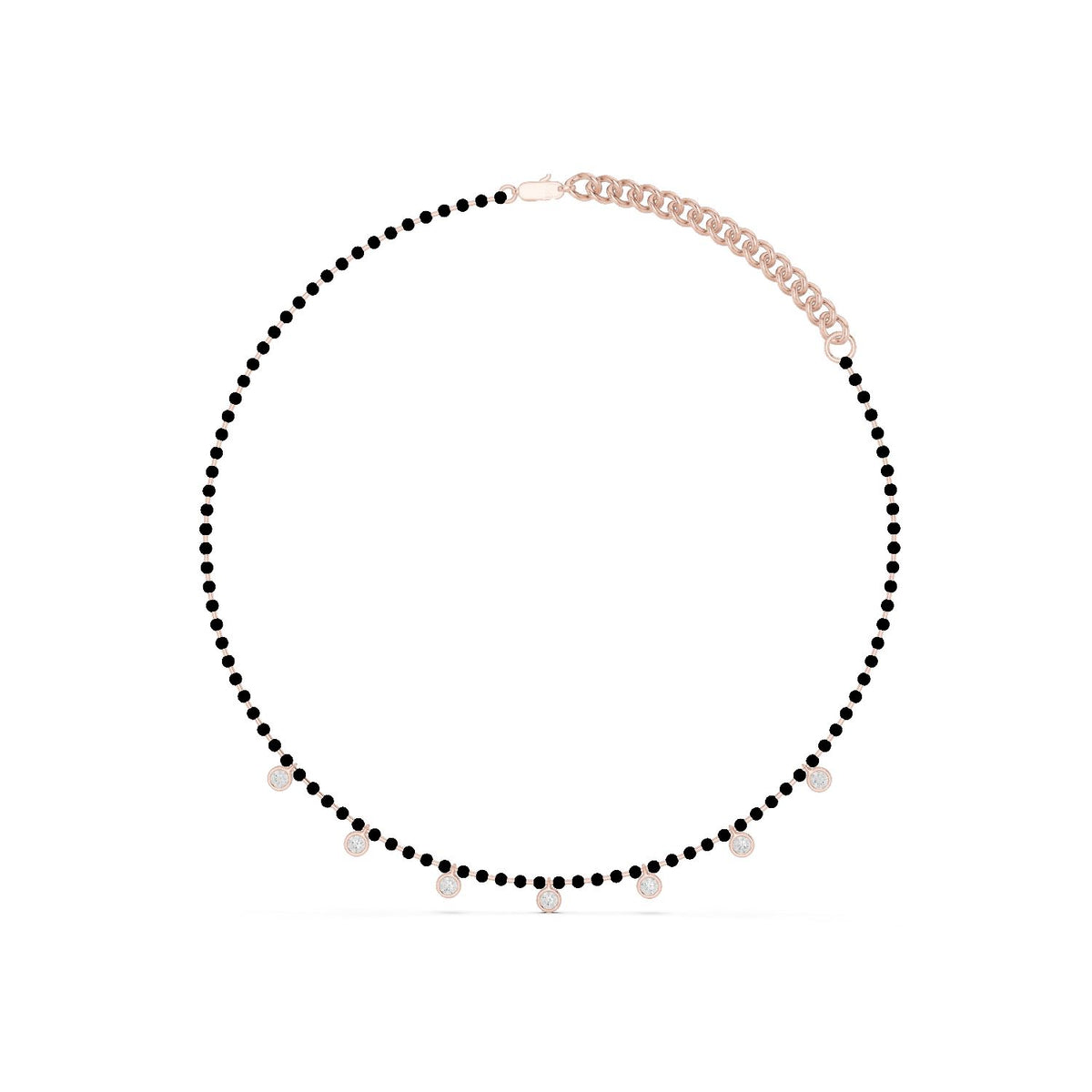 Round Station Lab Grown Diamond Necklace