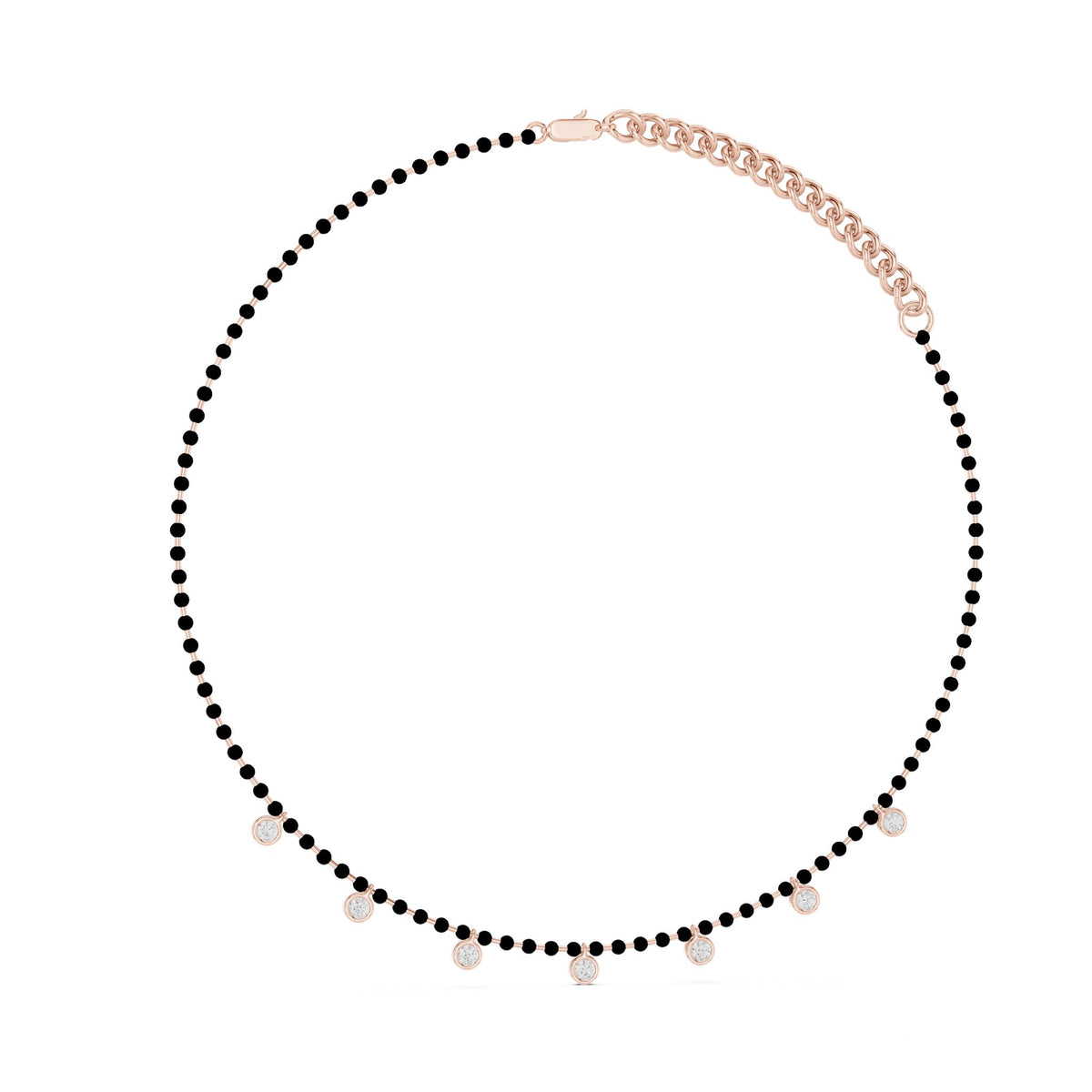 Round Station Lab Grown Diamond Necklace