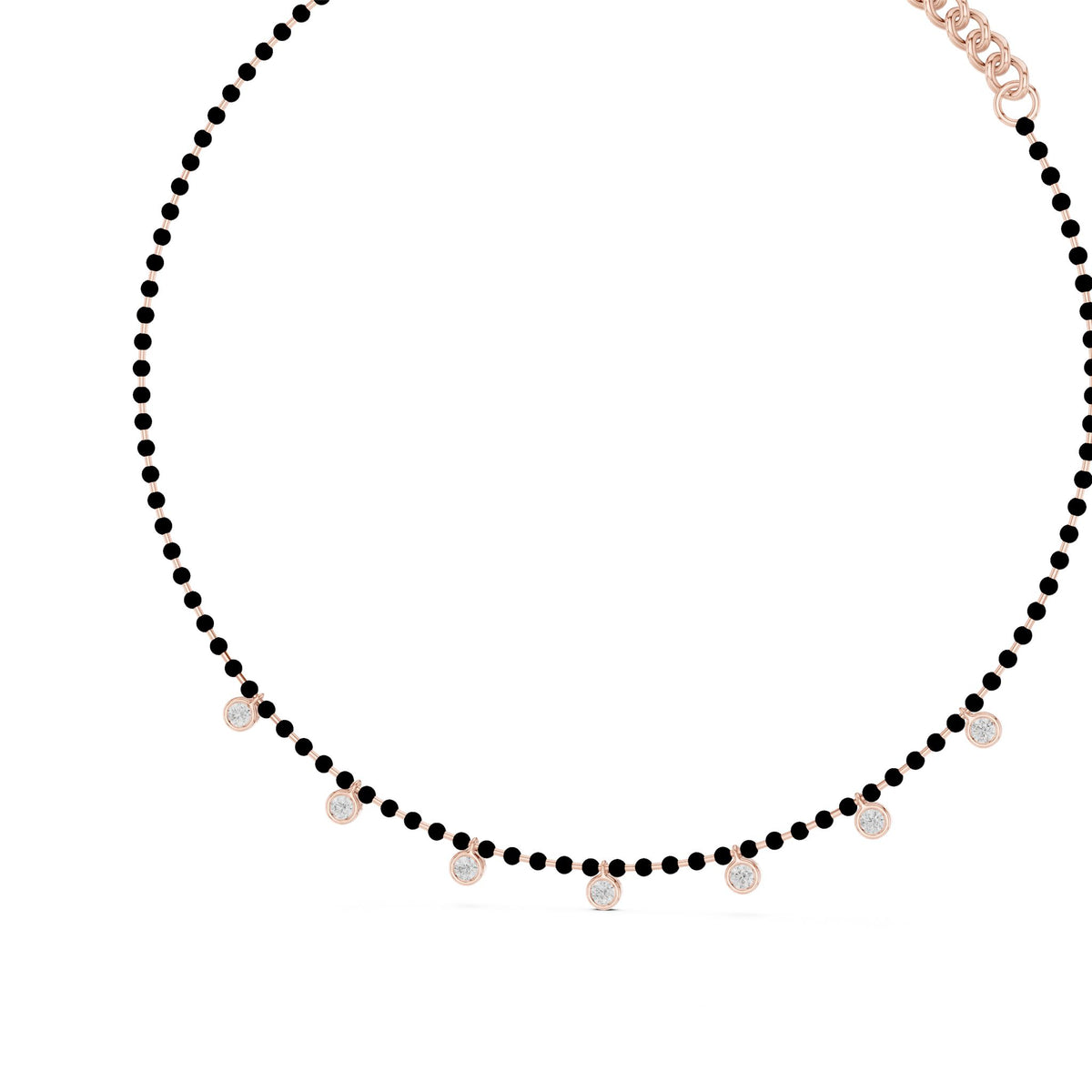 Round Station Lab Grown Diamond Necklace