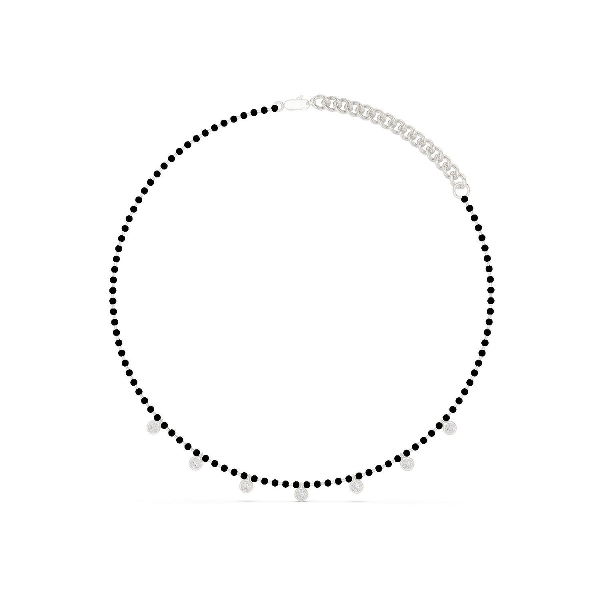 Round Station Lab Grown Diamond Necklace