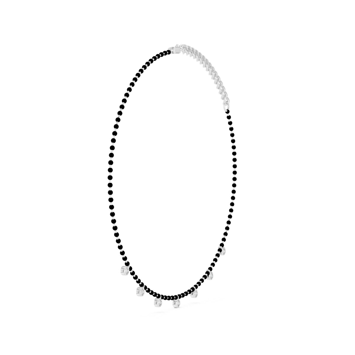 Round Station Lab Grown Diamond Necklace