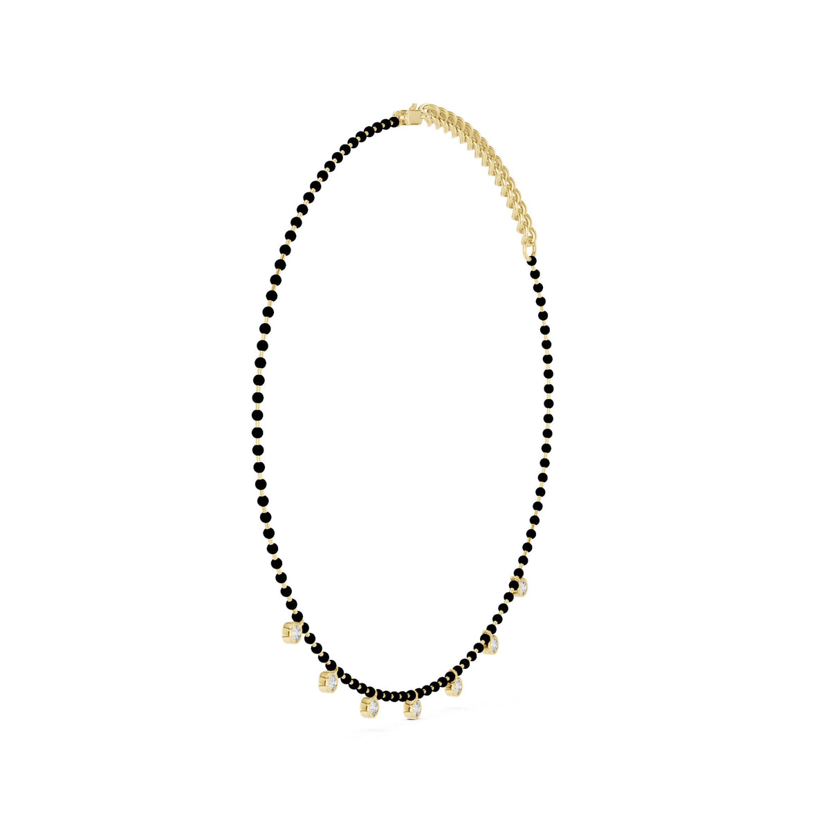 Round Station Lab Grown Diamond Necklace