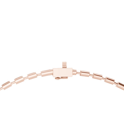 Emerald Tennis Lab Grown Diamond Necklace