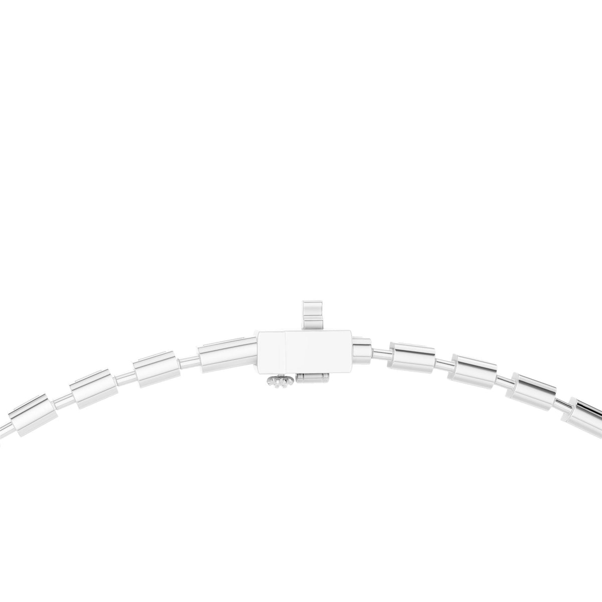 Emerald Tennis Lab Grown Diamond Necklace