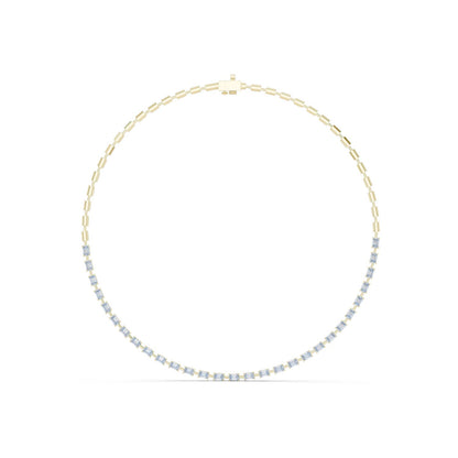 Emerald Tennis Lab Grown Diamond Necklace