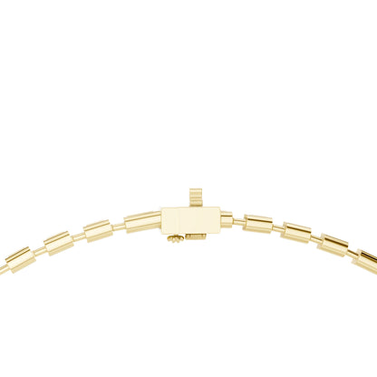 Emerald Tennis Lab Grown Diamond Necklace