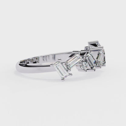 14K White Gold Lab Grown Diamond Band
