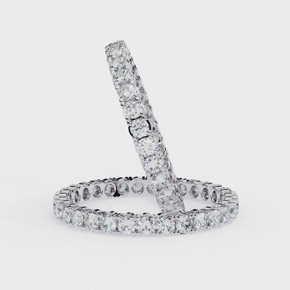 14K White Gold Lab Grown Diamond Band
