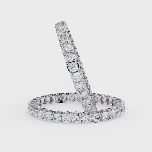 14K White Gold Lab Grown Diamond Band
