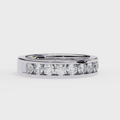 14K White Gold Lab Grown Diamond Band
