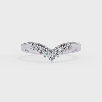 14K White Gold Lab Grown Diamond Band