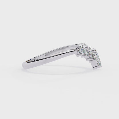 14K White Gold Lab Grown Diamond Band