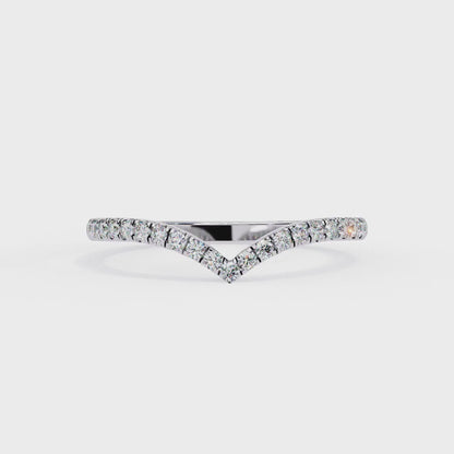 14K White Gold Lab Grown Diamond Band