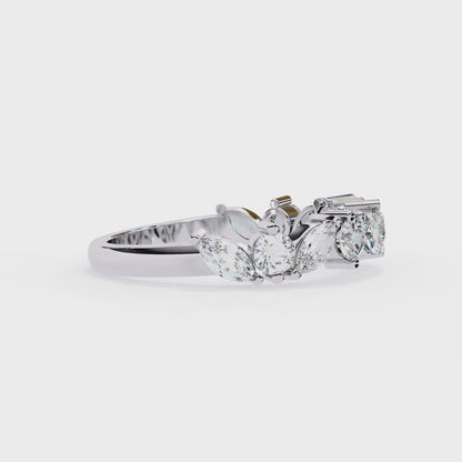 14K White Gold Lab Grown Diamond Band